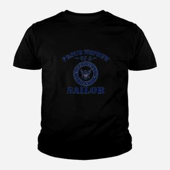 Proud Nephew Of A Us Navy Sailor Youth T-shirt | Crazezy