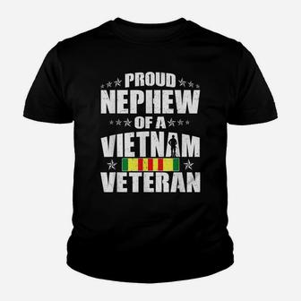 Proud Nephew Of A Vietnam Veteran - Military Veterans Family Youth T-shirt | Crazezy
