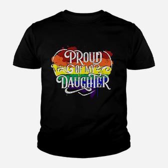 Proud Of My Daughter Youth T-shirt | Crazezy