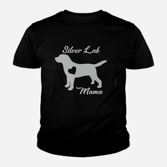 Proud Silver Lab Mama Mom Labrador Retriever Gifts Youth T-shirt | Crazezy UK