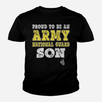Proud To Be An Army National Guard Son - Military Child Youth T-shirt | Crazezy