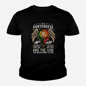 Proud To Be Portuguese Youth T-shirt | Crazezy CA
