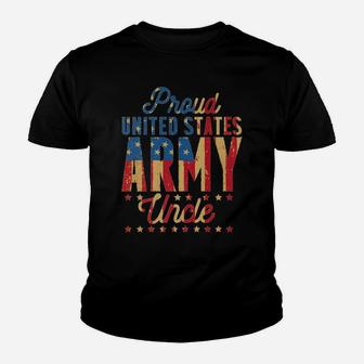 Proud United States Army Uncle Shirt - Army Uncle Apparel Co Youth T-shirt | Crazezy