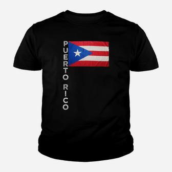 Puerto Rico Flag Proud Ricans Heritage Pr Family Familia Youth T-shirt | Crazezy