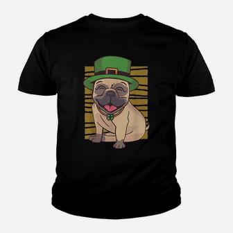 Pug St Patricks Day Irish Green Saint Patrick Lucky St Patty Youth T-shirt | Crazezy AU