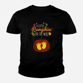 Pumpkin Gifts Cute Expecting Mom Youth T-shirt | Crazezy