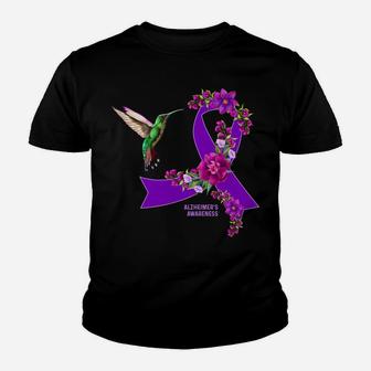 Purple Alzheimer's Awareness Sweatshirt Youth T-shirt | Crazezy AU
