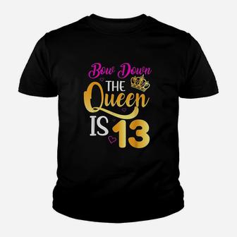Queen 13Th Birthday 13 Years Official Teenager Birthday Youth T-shirt | Crazezy