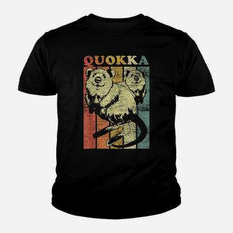 Quokka Kangaroo Australia Outback Retro Vintage Youth T-shirt | Crazezy UK
