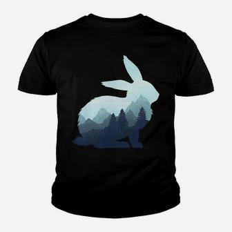 Rabbit Bunny Hare Double Exposure Surreal Wildlife Animal Youth T-shirt | Crazezy AU