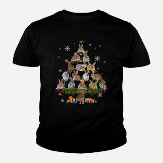 Rabbit Christmas Tree Snow Funny Rabbit Xmas Gift Sweatshirt Youth T-shirt | Crazezy
