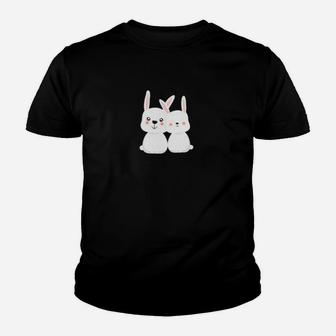 Rabbit Couples Wedding Anniversary Valentines Him Her Youth T-shirt - Monsterry
