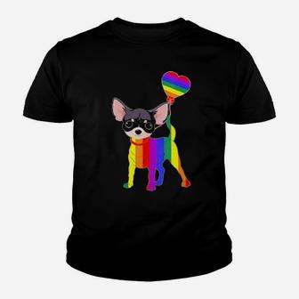 Rainbow Chihuahua Unicorn Pride Lgbt Gay Lesbian Youth T-shirt - Monsterry DE