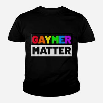 Rainbow Gaymer Matter Gaming Lgbt Gay Gamer Youth T-shirt - Monsterry CA