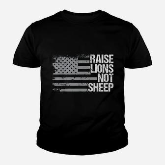 Raise Lions Not Sheep Youth T-shirt | Crazezy AU