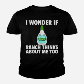 Ranch Dressing Gift Funny Condiment Sauce Youth T-shirt | Crazezy