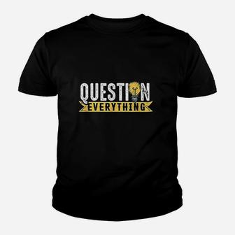 Rational Mind Question Conspiracy Theorist Everything Gift Youth T-shirt | Crazezy CA