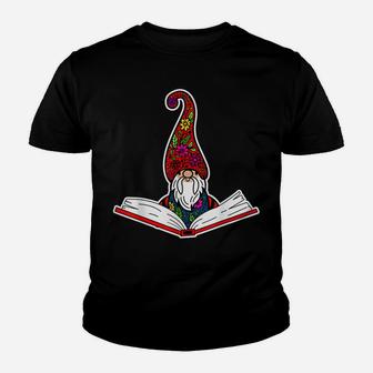 Reading Library Gnome Read Books Lover Reader Teacher Gift Youth T-shirt | Crazezy