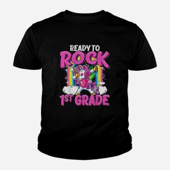 Ready To Rock 1St Grade Dabbing Unicorn Youth T-shirt | Crazezy CA