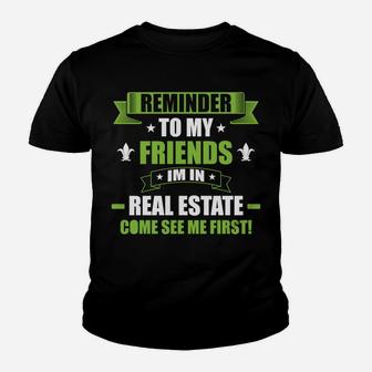 Real Estate Agent Realtor Youth T-shirt | Crazezy