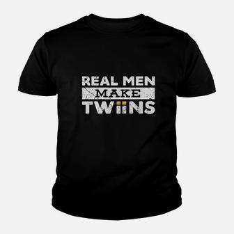 Real Men Make Twins Youth T-shirt | Crazezy CA