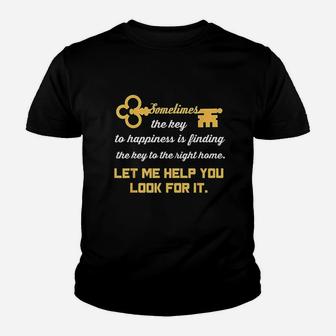 Realtor Funny Real Estate Property Agent House Seller Gift Youth T-shirt | Crazezy