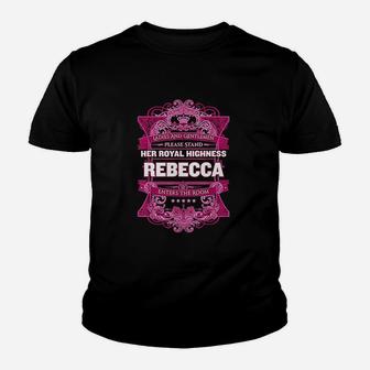 Rebecca First Name Youth T-shirt | Crazezy CA