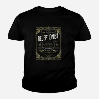 Receptionist Gift Youth T-shirt | Crazezy CA