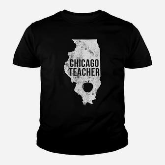 Red For Ed Chicago Teacher Public Education Youth T-shirt | Crazezy