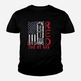 Red Friday For My Deployed Son My Hero Youth T-shirt | Crazezy