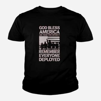 Red Friday Military Remember Everyone Deployed Youth T-shirt | Crazezy