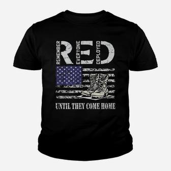 Red Friday Military Until They Come Home My Soldier Us Flag Youth T-shirt | Crazezy AU