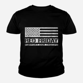 Red Friday Military Veteran Shirt, Support Our Troops Shirts Youth T-shirt | Crazezy