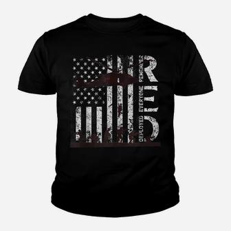 Red Friday Remember Everyone Deployed Us Flag Army Veterans Youth T-shirt | Crazezy