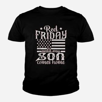 Red Friday Support Military Family Son Zip Youth T-shirt | Crazezy