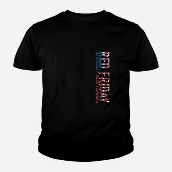 Red Friday Support Our Troops For Veterans Youth T-shirt | Crazezy DE