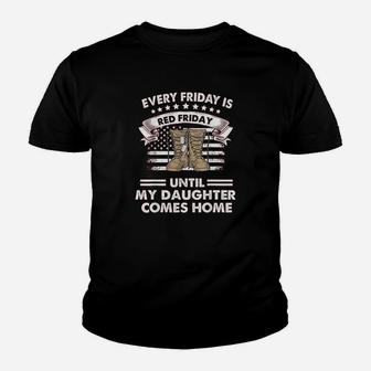 Red Friday Until My Daughter Comes Home Youth T-shirt | Crazezy DE