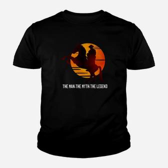 Red Horse Sunset The Man The Myth The Legend Youth T-shirt - Thegiftio UK