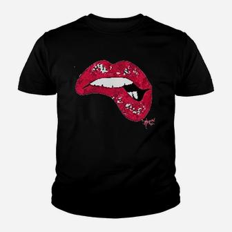 Red Lips Youth T-shirt | Crazezy AU