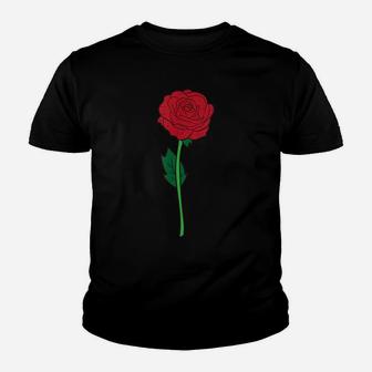 Red Roses Cute Red Rose Flower Youth T-shirt | Crazezy