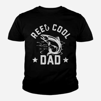 Reel Cool Dad Shirt Funny Fishing Fathers Day Gift Youth T-shirt | Crazezy UK