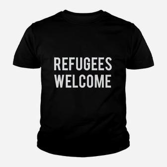 Refugees Welcome Youth T-shirt | Crazezy