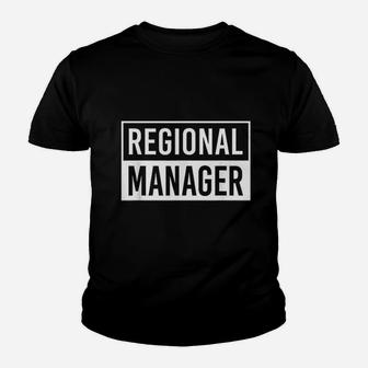 Regional Manager Office Boss Management Youth T-shirt | Crazezy