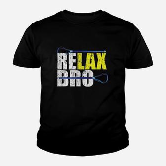 Relax Bro Lacrosse Player Youth T-shirt | Crazezy UK