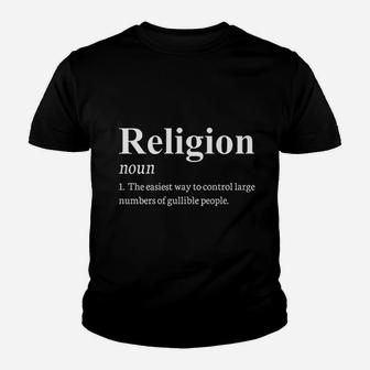 Religion Definition Youth T-shirt | Crazezy