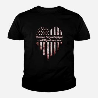 Remember Everyone Deployed Red Friday Youth T-shirt | Crazezy AU