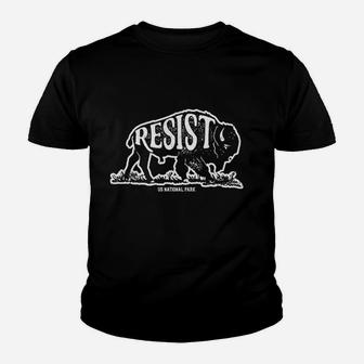 Resist Service Bison Youth T-shirt | Crazezy DE