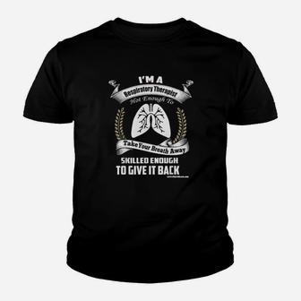 Respiratory Therapist Hot Enough To Take Your Breath Away Youth T-shirt - Monsterry