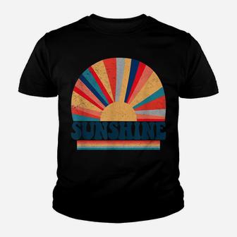 Retro 70S Style Hippie Sunshine Vintage Peace & Love Youth T-shirt | Crazezy