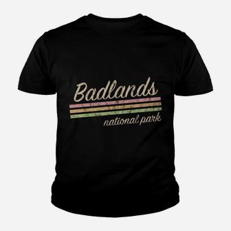 Retro Badlands National Park Sweatshirt Youth T-shirt | Crazezy UK